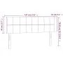 Kopfteil aus schwarzem Samt mit LED 147x16x78/88 cm von vidaXL, Kopf- und Fußteile - Ref: Foro24-3123286, Preis: 85,44 €, Rab...