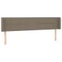 Headboard with LED in taupe gray fabric 163x16x78/88 cm by vidaXL, Headboards and footboards - Ref: Foro24-3123246, Price: 75...