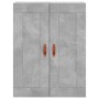 Aparador alto madera contrachapada gris hormigón 69,5x34x180 cm