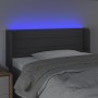 Dark gray fabric headboard with LED 83x16x78/88 cm by vidaXL, Headboards and footboards - Ref: Foro24-3123351, Price: 53,77 €...