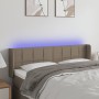 Cabecero con LED de tela gris taupe 147x16x78/88 cm de vidaXL, Cabeceros y pies de cama - Ref: Foro24-3123238, Precio: 64,87 ...
