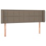 Headboard with LED in taupe gray fabric 147x16x78/88 cm by vidaXL, Headboards and footboards - Ref: Foro24-3123238, Price: 64...