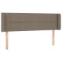 Headboard with LED in taupe gray fabric 147x16x78/88 cm by vidaXL, Headboards and footboards - Ref: Foro24-3123238, Price: 65...