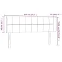 Headboard with LED in taupe gray fabric 147x16x78/88 cm by vidaXL, Headboards and footboards - Ref: Foro24-3123238, Price: 65...