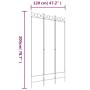 Divider screen with 3 white fabric panels 120x200 cm by vidaXL, Room dividers - Ref: Foro24-350146, Price: 35,49 €, Discount: %
