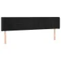 Black velvet headboard with LED 183x16x78/88 cm by vidaXL, Headboards and footboards - Ref: Foro24-3123298, Price: 85,84 €, D...