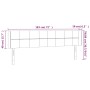 Kopfteil aus schwarzem Samt mit LED 183x16x78/88 cm von vidaXL, Kopf- und Fußteile - Ref: Foro24-3123298, Preis: 87,41 €, Rab...