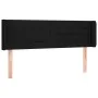 Black fabric headboard with LED 147x16x78/88 cm by vidaXL, Headboards and footboards - Ref: Foro24-3123376, Price: 73,96 €, D...