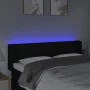 Black fabric headboard with LED 147x16x78/88 cm by vidaXL, Headboards and footboards - Ref: Foro24-3123376, Price: 73,96 €, D...