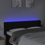 Kopfteil aus schwarzem Stoff mit LED 147x16x78/88 cm von vidaXL, Kopf- und Fußteile - Ref: Foro24-3123376, Preis: 75,08 €, Ra...