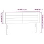 Kopfteil aus schwarzem Stoff mit LED 147x16x78/88 cm von vidaXL, Kopf- und Fußteile - Ref: Foro24-3123376, Preis: 75,08 €, Ra...