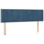 Dark blue velvet LED headboard 147x16x78/88 cm by vidaXL, Headboards and footboards - Ref: Foro24-3123288, Price: 68,74 €, Di...