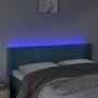 LED-Kopfteil aus dunkelblauem Samt, 147 x 16 x 78/88 cm von vidaXL, Kopf- und Fußteile - Ref: Foro24-3123288, Preis: 67,71 €,...