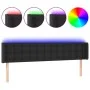 Kopfteil mit LED, schwarzem Kunstleder, 183 x 16 x 78/88 cm von vidaXL, Kopf- und Fußteile - Ref: Foro24-3123338, Preis: 69,5...