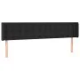 Cabecero con LED cuero sintético negro 183x16x78/88 cm de vidaXL, Cabeceros y pies de cama - Ref: Foro24-3123338, Precio: 68,...