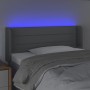 Kopfteil aus hellgrauem Stoff mit LED 93x16x78/88 cm von vidaXL, Kopf- und Fußteile - Ref: Foro24-3123358, Preis: 55,67 €, Ra...