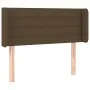 Kopfteil mit LED aus dunkelbraunem Stoff 83x16x78/88 cm von vidaXL, Kopf- und Fußteile - Ref: Foro24-3123353, Preis: 46,06 €,...