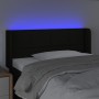 Kopfteil aus schwarzem Stoff mit LED 103x16x78/88 cm von vidaXL, Kopf- und Fußteile - Ref: Foro24-3123228, Preis: 46,16 €, Ra...