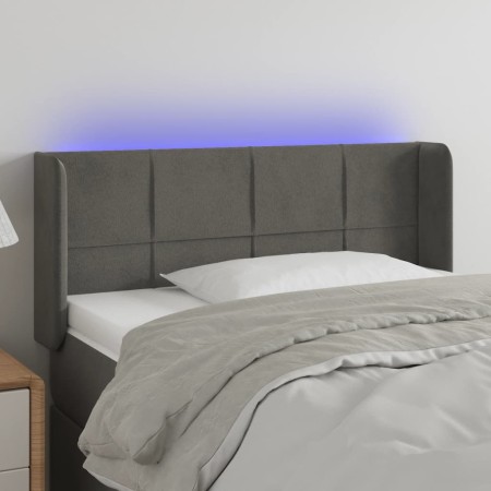 Dark gray velvet headboard with LED 103x16x78/88 cm by vidaXL, Headboards and footboards - Ref: Foro24-3123279, Price: 59,94 ...