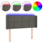 Dark gray velvet headboard with LED 103x16x78/88 cm by vidaXL, Headboards and footboards - Ref: Foro24-3123279, Price: 59,94 ...