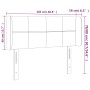 Dunkelgraues Samtkopfteil mit LED 103x16x78/88 cm von vidaXL, Kopf- und Fußteile - Ref: Foro24-3123279, Preis: 59,94 €, Rabat...