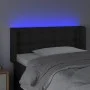 Headboard with LED black synthetic leather 83x16x78/88 cm by vidaXL, Headboards and footboards - Ref: Foro24-3123308, Price: ...