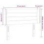 Kopfteil aus cremefarbenem Stoff mit LED 93x16x78/88 cm von vidaXL, Kopf- und Fußteile - Ref: Foro24-3123363, Preis: 60,28 €,...