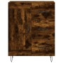 Aparador alto madera contrachapada roble ahumado 69,5x34x180 cm