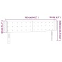 Kopfteil mit LED, weißem Kunstleder, 163 x 16 x 78/88 cm von vidaXL, Kopf- und Fußteile - Ref: Foro24-3123333, Preis: 77,63 €...