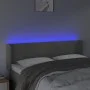 Light gray velvet headboard with LED 147x16x78/88 cm by vidaXL, Headboards and footboards - Ref: Foro24-3123424, Price: 64,65...