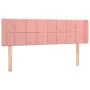 Cabecero con LED de terciopelo rosa 147x16x78/88 cm de vidaXL, Cabeceros y pies de cama - Ref: Foro24-3123289, Precio: 74,92 ...