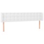 Kopfteil mit LED, weißem Kunstleder, 183 x 16 x 78/88 cm von vidaXL, Kopf- und Fußteile - Ref: Foro24-3123339, Preis: 77,60 €...