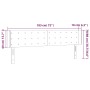 Kopfteil mit LED, weißem Kunstleder, 183 x 16 x 78/88 cm von vidaXL, Kopf- und Fußteile - Ref: Foro24-3123339, Preis: 77,60 €...