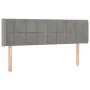 Cabecero con LED de terciopelo gris claro 147x16x78/88 cm de vidaXL, Cabeceros y pies de cama - Ref: Foro24-3123284, Precio: ...
