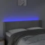Hellgraues Samtkopfteil mit LED 147x16x78/88 cm von vidaXL, Kopf- und Fußteile - Ref: Foro24-3123284, Preis: 80,22 €, Rabatt: %