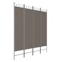 Divider screen with 4 anthracite gray fabric panels 160x200 cm by vidaXL, Room dividers - Ref: Foro24-350152, Price: 44,32 €,...