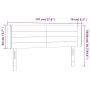 Cabecero con LED de tela crema 147x16x78/88 cm de vidaXL, Cabeceros y pies de cama - Ref: Foro24-3123379, Precio: 78,35 €, De...