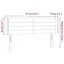 Cream fabric headboard with LED 147x16x78/88 cm by vidaXL, Headboards and footboards - Ref: Foro24-3123379, Price: 74,32 €, D...