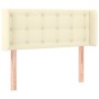 Kopfteil mit LED-Creme-Kunstleder 103x16x78/88 cm von vidaXL, Kopf- und Fußteile - Ref: Foro24-3123322, Preis: 58,58 €, Rabat...