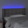 Kopfteil mit LED-grauem Kunstleder 83x16x78/88 cm von vidaXL, Kopf- und Fußteile - Ref: Foro24-3123312, Preis: 61,42 €, Rabat...