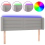 Kopfteil aus hellgrauem Stoff mit LED 147x16x78/88 cm von vidaXL, Kopf- und Fußteile - Ref: Foro24-3123374, Preis: 78,70 €, R...
