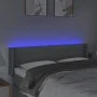 Kopfteil aus hellgrauem Stoff mit LED 147x16x78/88 cm von vidaXL, Kopf- und Fußteile - Ref: Foro24-3123374, Preis: 76,81 €, R...