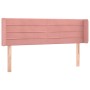 Kopfteil aus rosa Samt mit LED 147x16x78/88 cm von vidaXL, Kopf- und Fußteile - Ref: Foro24-3123429, Preis: 70,89 €, Rabatt: %