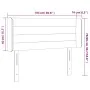 Kopfteil mit LED aus dunkelbraunem Stoff 103x16x78/88 cm von vidaXL, Kopf- und Fußteile - Ref: Foro24-3123369, Preis: 56,69 €...