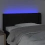Kopfteil aus schwarzem Stoff mit LED 83x16x78/88 cm von vidaXL, Kopf- und Fußteile - Ref: Foro24-3123352, Preis: 54,57 €, Rab...