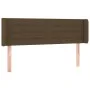 Dark brown fabric headboard with LED 147x16x78/88 cm by vidaXL, Headboards and footboards - Ref: Foro24-3123377, Price: 75,53...