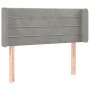Light gray velvet headboard with LED 93x16x78/88 cm by vidaXL, Headboards and footboards - Ref: Foro24-3123412, Price: 51,85 ...