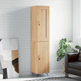 Aparador de madera contrachapada roble Sonoma 34,5x34x180 cm