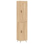 Aparador de madera contrachapada roble Sonoma 34,5x34x180 cm