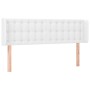 Kopfteil mit LED, weißem Kunstleder, 147 x 16 x 78/88 cm von vidaXL, Kopf- und Fußteile - Ref: Foro24-3123327, Preis: 84,06 €...